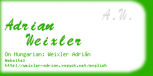 adrian weixler business card