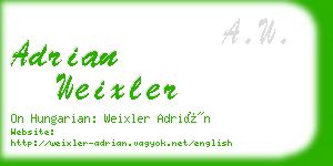 adrian weixler business card